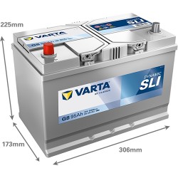 Batterie démarrage Varta G8 95Ah 830A