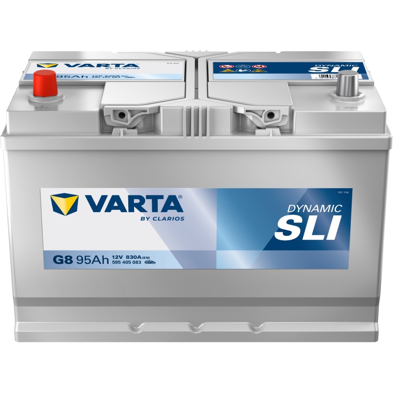 Batterie démarrage Varta G8 95Ah 830A