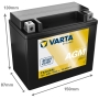 Batterie moto Varta TX12 12V 10Ah 170A