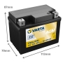 Batterie moto Varta TX4L 12V 3Ah