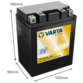 Batterie moto Varta TX14AHL 12V 12Ah