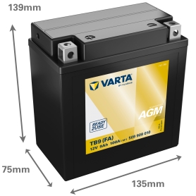 Batterie moto Varta T9 12V 9Ah 100A