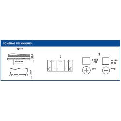 Batterie démarrage Varta I1 12V 110Ah 920A