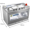 Batterie démarrage Varta N85 12V 85Ah 800A