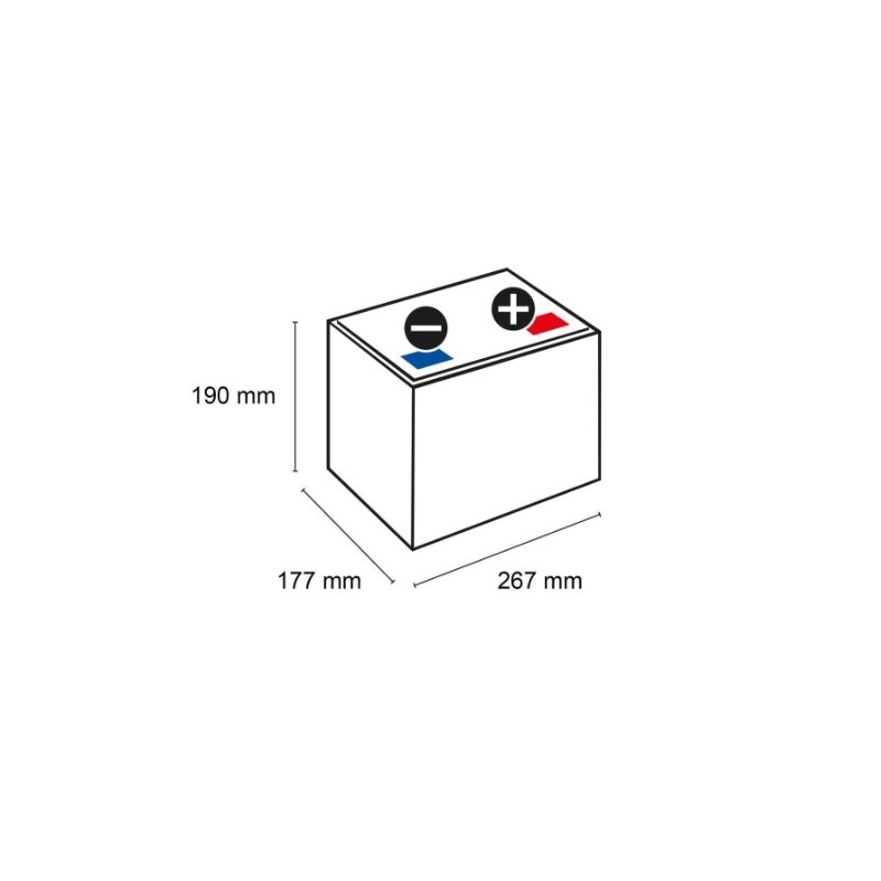 Batterie traction autolaveuse Hoppecke 12 TB 60 / 12V 60Ah