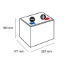 Batterie traction autolaveuse Hoppecke 12 TB 60 / 12V 60Ah