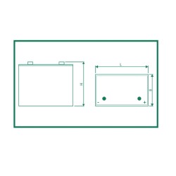 Batterie traction autolaveuse Hoppecke 12 TB 70 / 12V 70Ah