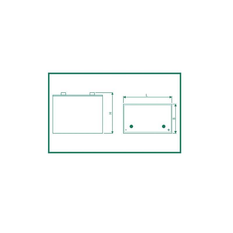 Batterie traction autolaveuse Hoppecke 12 TB 70 / 12V 70Ah