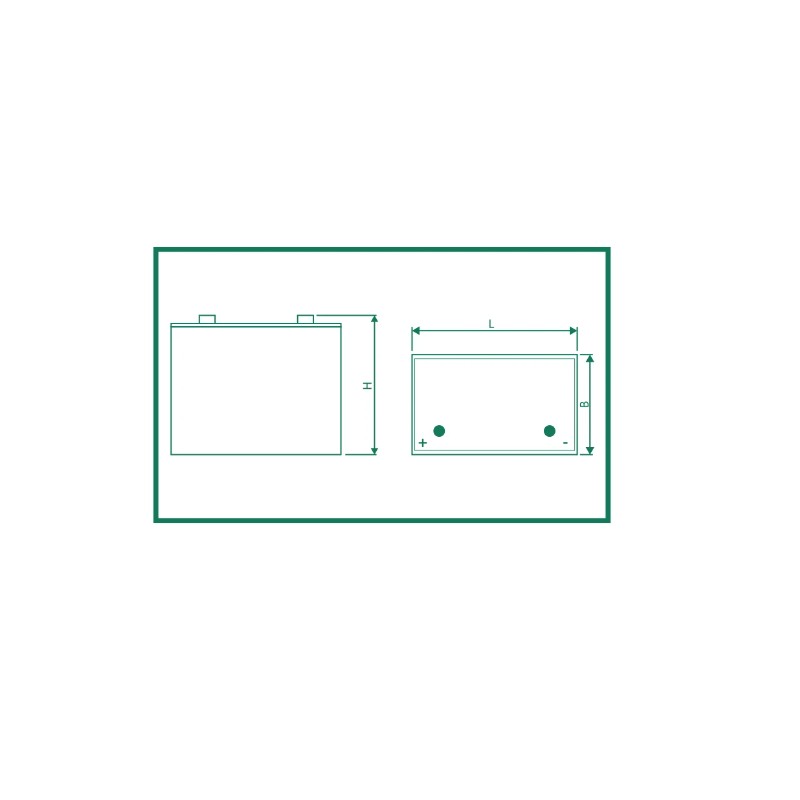 Batterie traction autolaveuse Hoppecke 12 TB 90 / 12V 90Ah