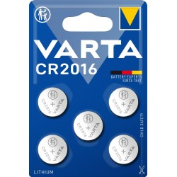5 Piles Varta CR2016