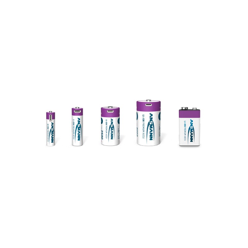 Piles AA / LR6 Lithium USB-C