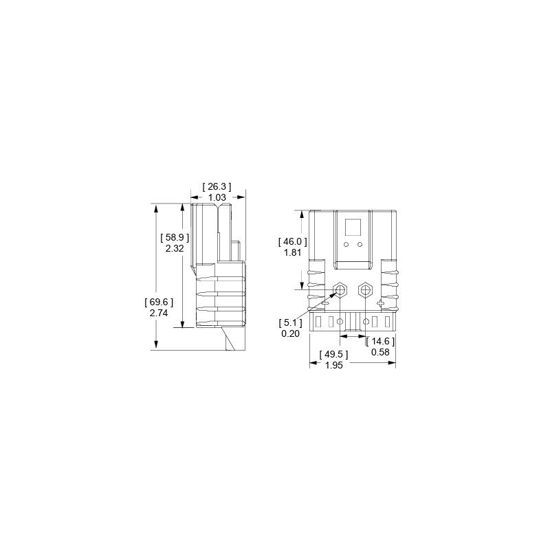 Prise chargeur/batterie SBE80 Rouge