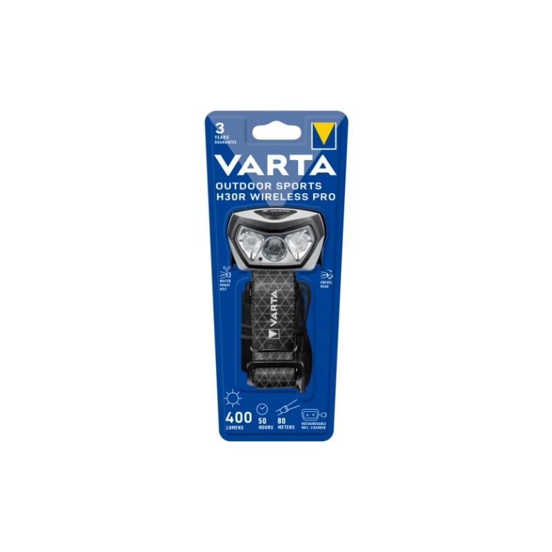Lampe Frontale Varta H30R Wireless Pro