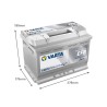 Varta LED70 12V 70Ah EFB Dual Purpose