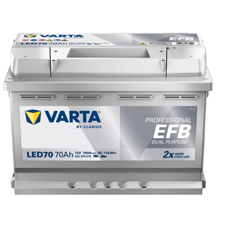 Varta LED70 12V 70Ah EFB Dual Purpose