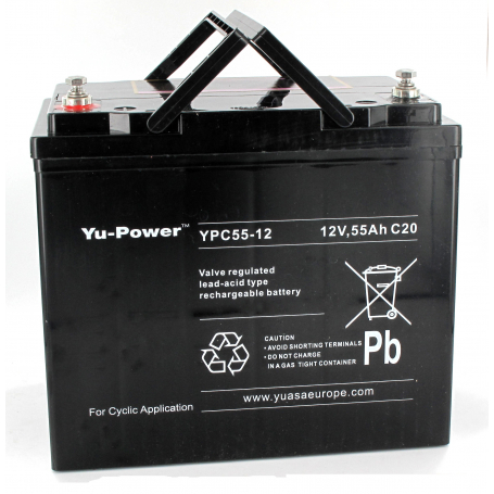 Batterie fauteuil roulant Yuasa YPC55-12