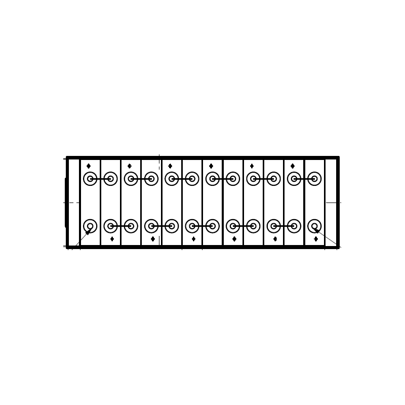 Batterie pour gerbeur électrique Fenwick L16, Loc A10, transpalette Fenwick T16, Komatsu MWP20,  Crown MWP20, Jungheinrich EJE11