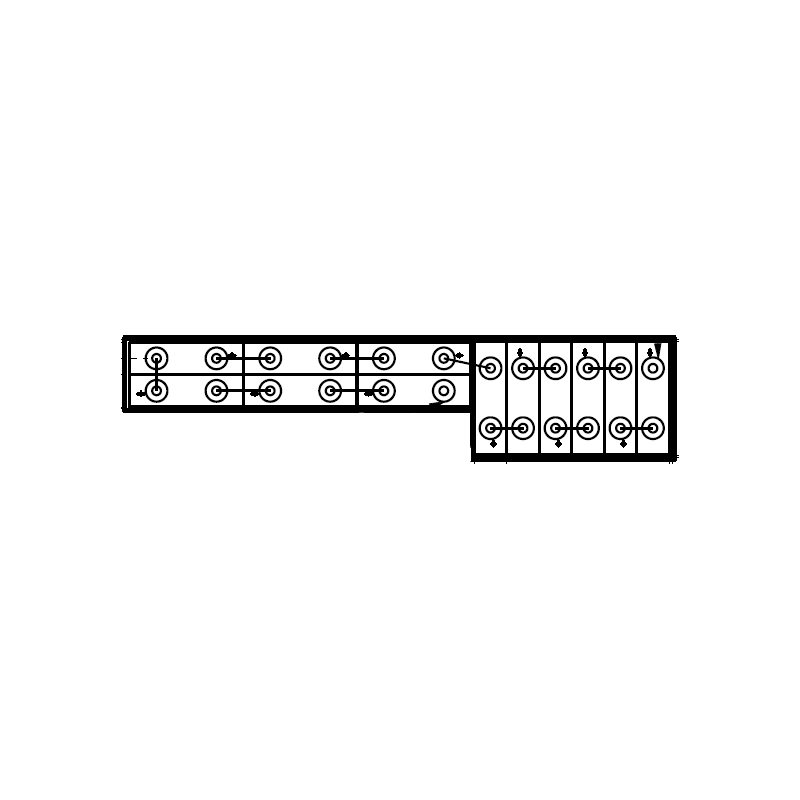 Batterie de traction 24V 200Ah 2PzB200 pour Fewick L10 et Fenwick L12