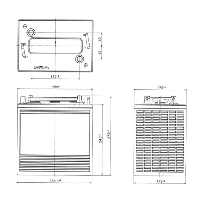 Batterie - Yuasa - DCB105-6 - 6V