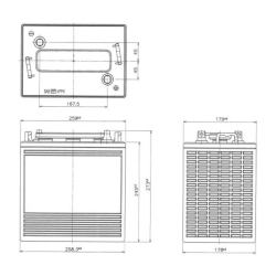 Batterie - Yuasa - DCB125-6 - 6V