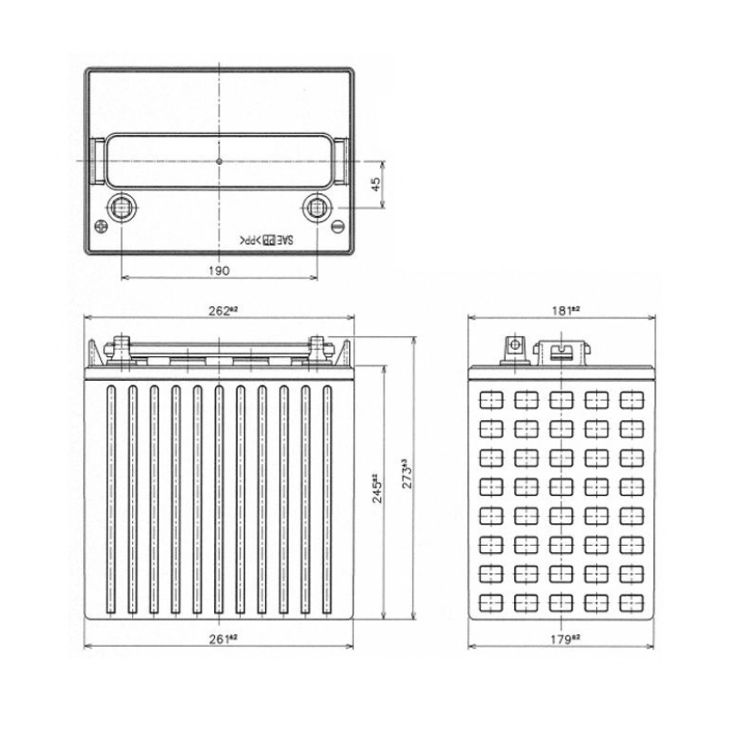 Batterie - Yuasa - DCB875-8 - 8V - 170Ah