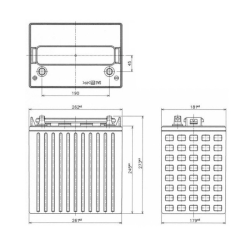 Batterie - Yuasa - DCB875-8 - 8V - 170Ah