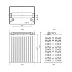 Batterie - Yuasa - DCB875-8 - 8V - 170Ah