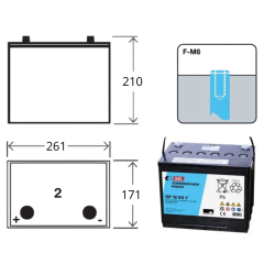 Batterie Sonnenschein GF12063Y – 12V 63Ah GEL