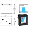 Batterie Sonnenschein GF06240V – 6V 240Ah GEL