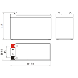 Yuasa REC10-12 – 12V 10AH C20 – AGM Cyclage