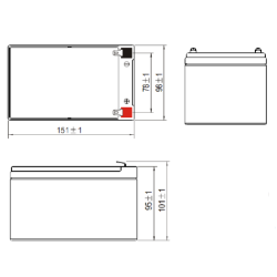 Yuasa REC14-12 – 12V 13AH C20 – AGM Cyclage