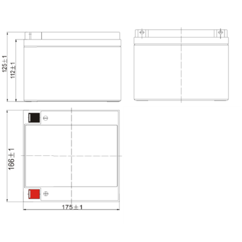 Yuasa REC26-12 – 12V 26AH C20 – AGM Cyclage