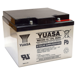 Yuasa REC26-12 – 12V 26AH C20 – AGM Cyclage