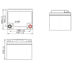 Yuasa REC50-12 – 12V 50AH C20 – AGM Cyclage