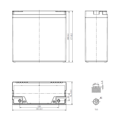 Leoch LDC12-26 – 12V 26AH C20 – AGM Cyclage