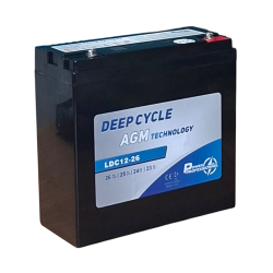 Leoch LDC12-26 – 12V 26AH C20 – AGM Cyclage