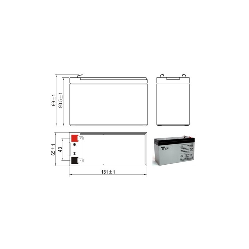 Batterie plomb AGM Yuasa Y7-12