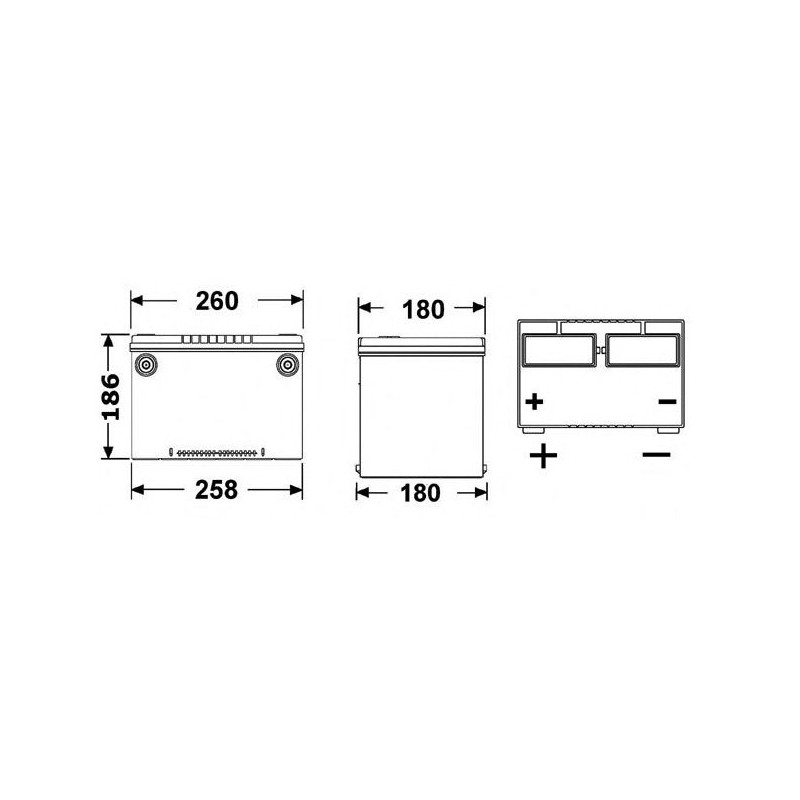 Batterie démarrage EB708 US/Américaine