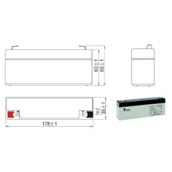 Batterie plomb AGM Yuasa Y2.1-12