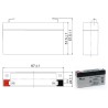 Batterie plomb AGM Yuasa Y1.2-6