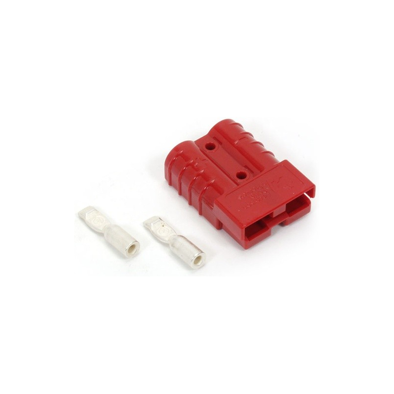 PRISE CONNECTEUR SB RB 50 RB50 SB50 ROUGE BATTERIE CHARGEUR TRANSPALETTE TREUIL 