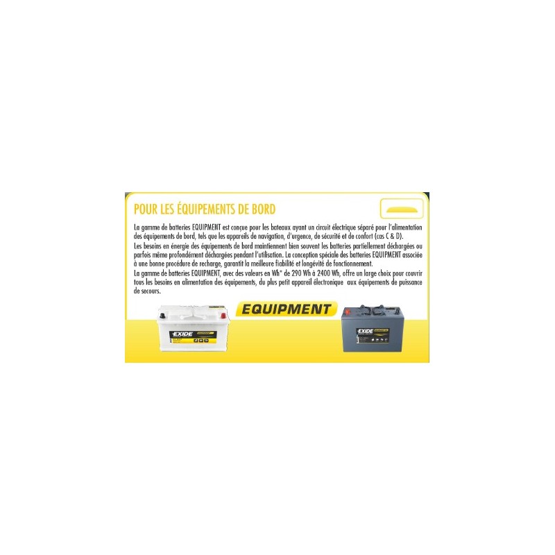 Batterie camping car Exide ES900