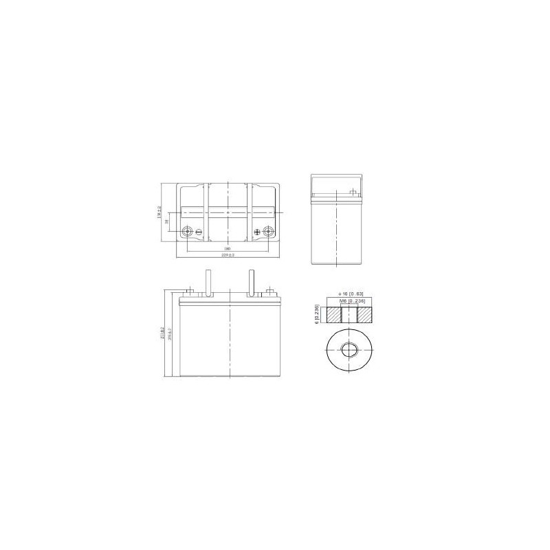 Batterie fauteuil roulant Yuasa YPC55-12