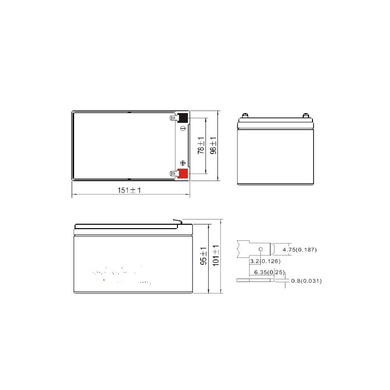 Batterie véhicules électriques Yuasa REC14-12