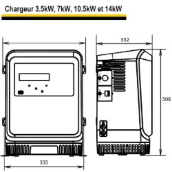 Chargeur 48V 3.5kW 60A LifeTech 